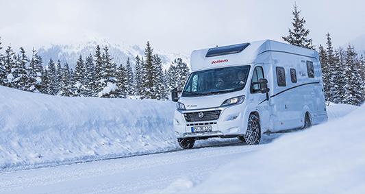 Winter camping with Dethleffs motorhomes