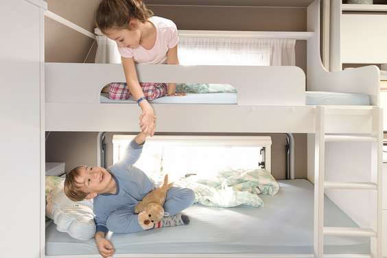 There are cosy bunk beds for smaller campers • 525 KR | Estepona