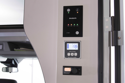 Just like in a motorhome, the central functions are adjusted via a dedicated control panel.