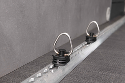The lashing eyes can be freely positioned on the airline rail system to properly secure all kinds of cargo