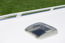 Robust GRP roof protects against hail and branches