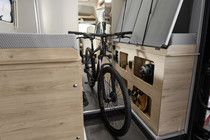 From compartments for camping equipment to space for a bike – there is plenty of storage space hidden under the bed.