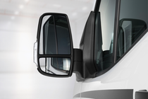 Electrically adjustable, heated wing mirrors.