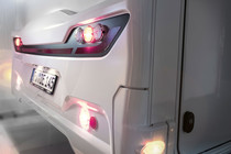 Prominent and safe – integral rear lights with LED nighttime running lights