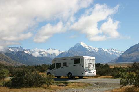 Mount Cook auf der Dethleffs Wohnmobilreise Neuseeland